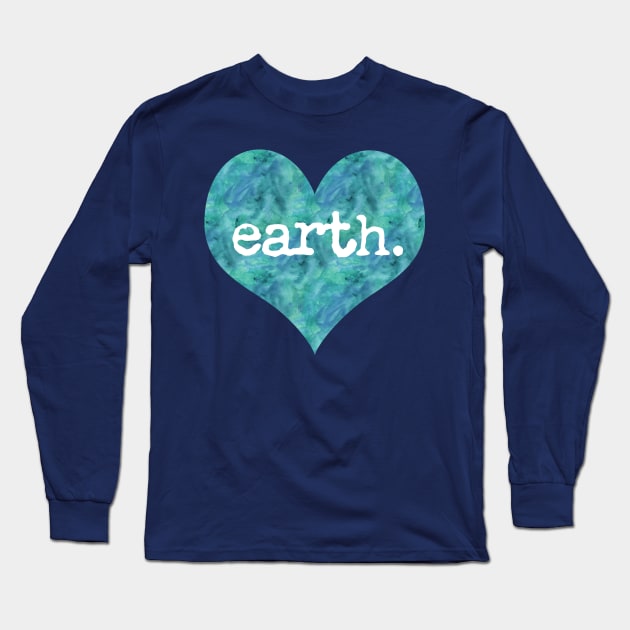 Love Earth blue ocean design Long Sleeve T-Shirt by ABcreative